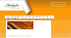 Desktop Screenshot of muziekpolis.nl