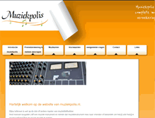 Tablet Screenshot of muziekpolis.nl